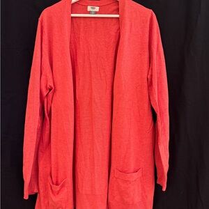 Old Navy Women's Cardigan Sweater - Bright Coral